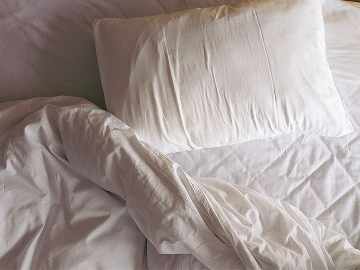 中わたがつぶれて薄くなってきた